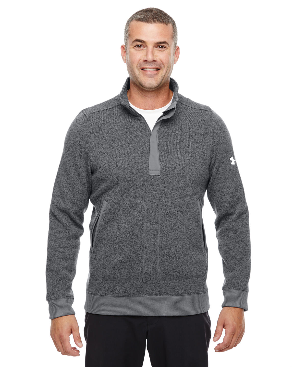 MENS UA ELEVATE QUARTER-ZIP SWEATER