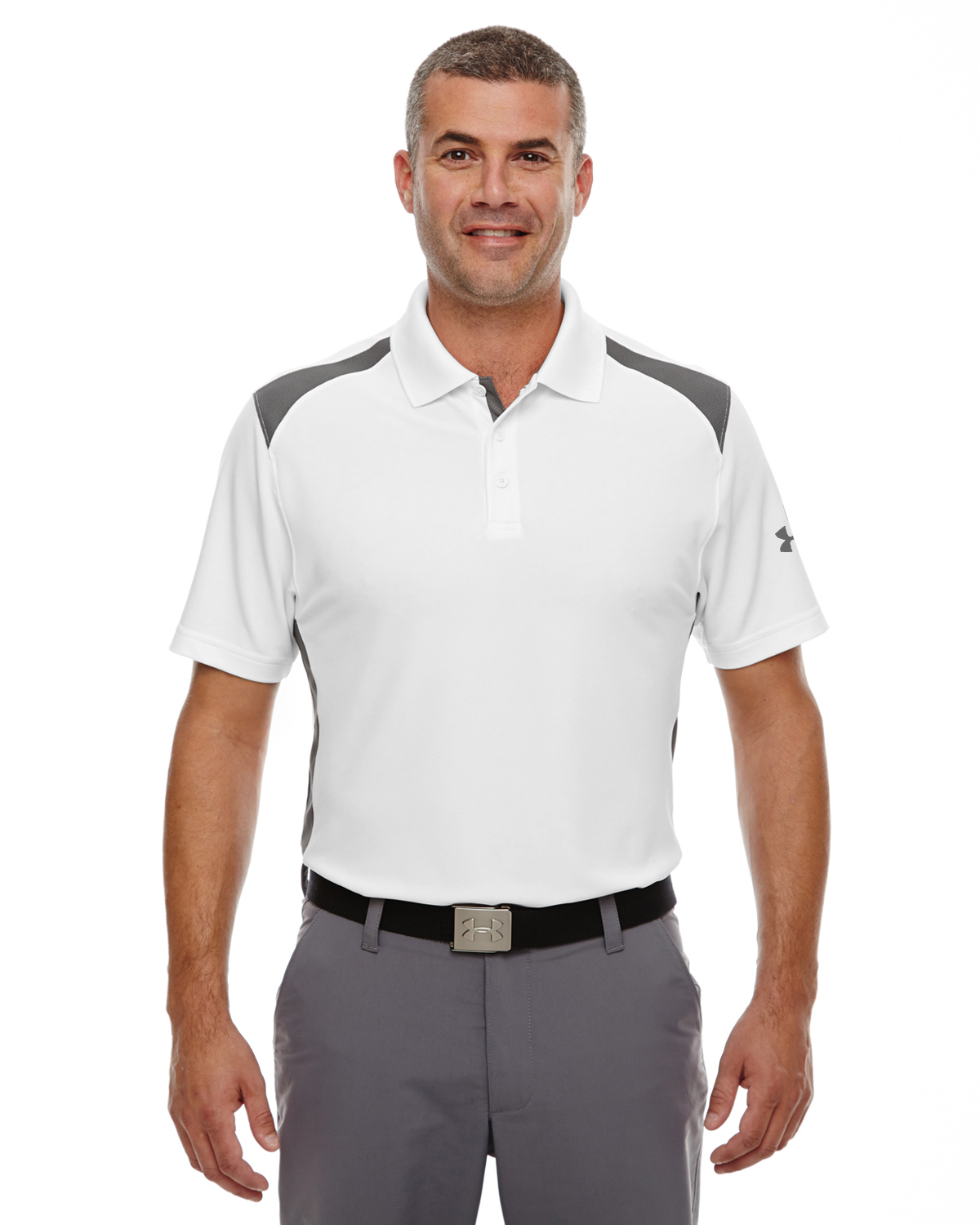 MENS UA TEAM COLORBLOCK POLO