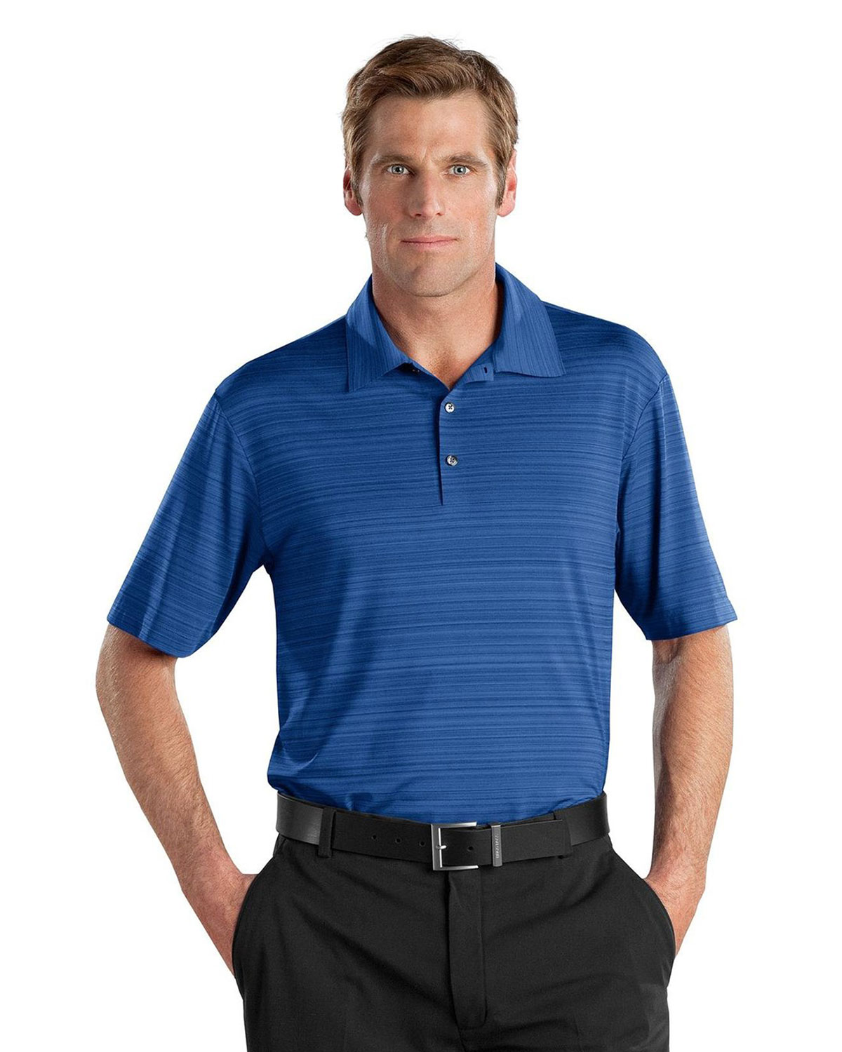 ELITE SERIES DRI-FIT HEATHER FINE LINE BONDED POLO